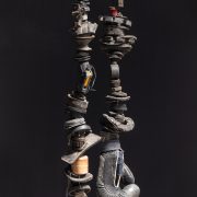 Oluseye, Muhammad Had A Dream, boxing gloves, rubber, found objects, 2021 – 24